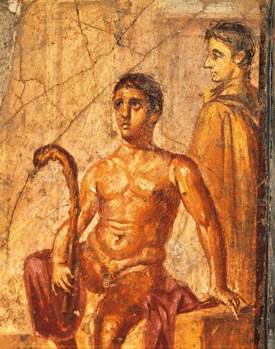 Fresque représentant Séléné et Endymion, Maison du Centenaire, Pompéi, Campanie, Italie - Roman Roman