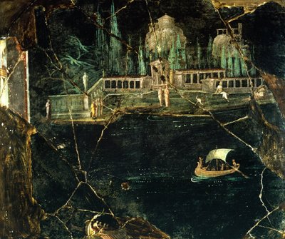Fresque représentant un paysage, de Pompéi (Liste du patrimoine mondial de l