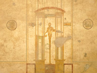 Fresque représentant une caryatide, de la Maison des Amants, Pompéi, Campanie, Civilisation romaine - Roman Roman