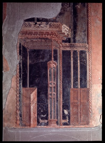 Fresque du triclinium de la casa dei cervi, 5ème siècle avant J.-C. - 1er siècle après J.-C. - Roman Roman