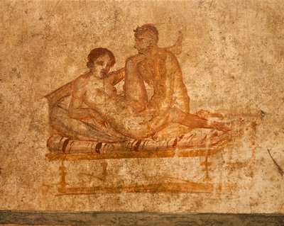 Italie, région de Campanie, province de Naples, Pompéi, Maison des Vettii, fresque érotique - Roman Roman