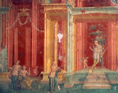 Italie, Province de Naples, Région de Campanie, Pompéi, Maison de Loreio Tiburtino, Fresque - Roman Roman