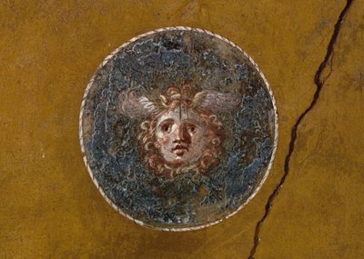 Médaillon avec tête de Gorgone, aile droite de la Maison des Vettii, Pompéi (Liste du patrimoine mondial de l