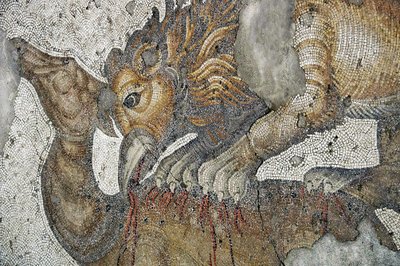 Mosaïque représentant un griffon lion attaquant un cerf, Bazar Arasta, Mosquée Sultan Ahmet, Istanbul - Roman Roman