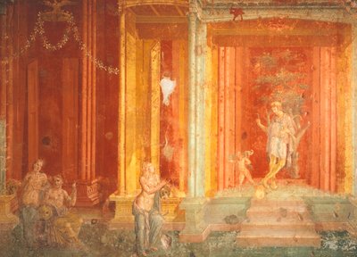 Fresque représentant Iphigénie en Tauride, Maison de Pinarius Cerialis, Pompéi, Campanie, Italie - Roman Roman