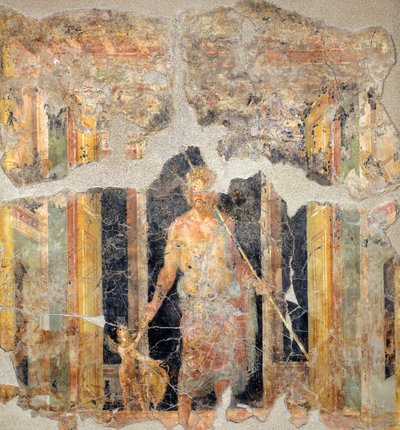 Peinture du quatrième style pompéien représentant Jupiter - Roman Roman