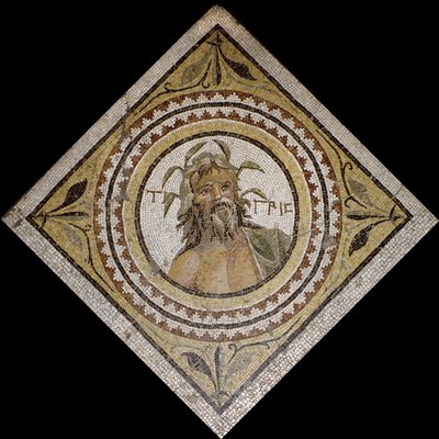 Personnification du fleuve Tigre, fin du IIe/IIIe siècle après J.-C. - Roman Roman