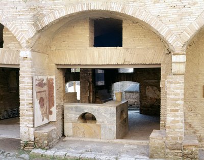 Vestiges des thermes romains à Ostia - Roman Roman