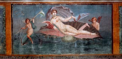 Art romain : « Vénus » Fresque de la Casa della Venere in conchiglia (maison de Vénus dans la conque) 1er siècle Pompéi, Italie - Roman Roman