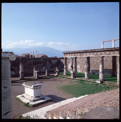Art romain : vue du temple d