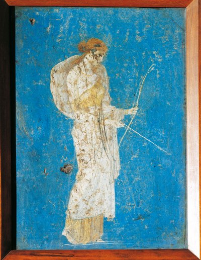 Fresque romaine représentant Diane, de Pompéi, Italie - Roman Roman