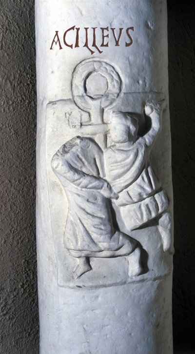 Saint Achille, martyr romain du 4ème siècle, décapité par César parce qu