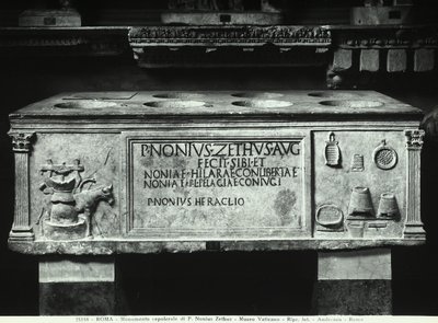 Sarcophage de Nonius Zethus (marbre) - Roman Roman