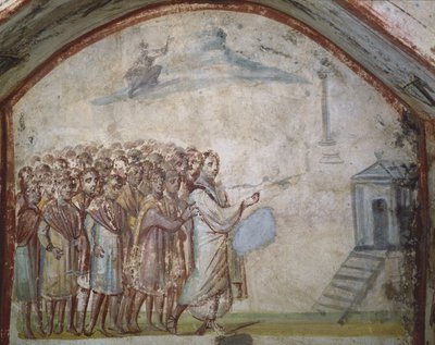 La résurrection de Lazare, catacombes de la Via Latina, Rome - Roman Roman