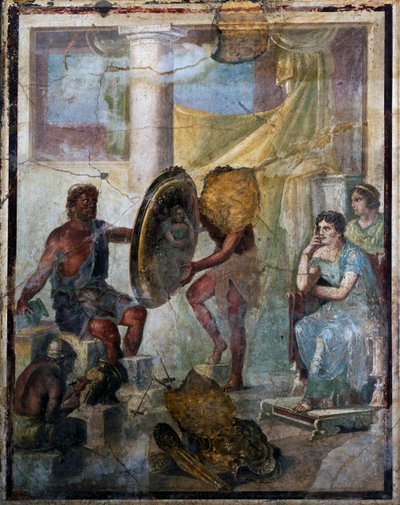 Thétis et Héphaïstos, fresque en 3e style pompéien, découverte à Pompéi (Liste du patrimoine mondial de l