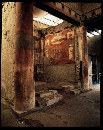 Vue du Collège des Augustales, 5e siècle av. J.-C.-1er siècle apr. J.-C. - Roman Roman