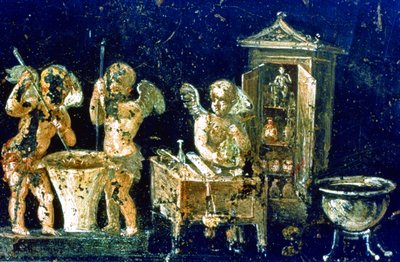 Peinture murale de la maison des Vettii - Roman Roman