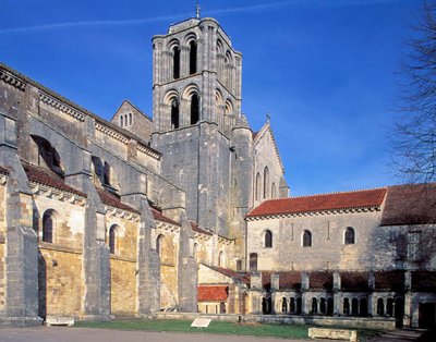Basilique de Vézelay (Yonne, Bourgogne), vue de l