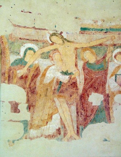 Fresque, chapelle Saint-Jean du Liget, Touraine - Romanesque