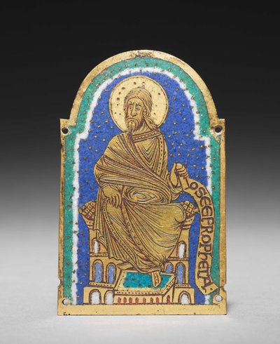 Plaque : Prophète assis d