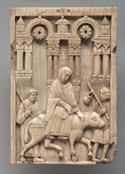 Plaque : Le Voyage à Bethléem, vers 1100-1120 - Romanesque