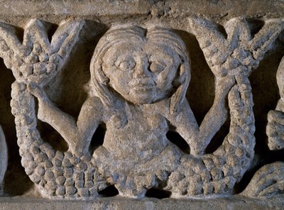 Sirène à deux queues, (détail) d