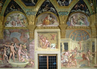 La Chambre de Psyché. Vénus et Mars se baignant; Bacchus et Ariane; Vénus et Adonis surpris par Mars - Romano Giulio
