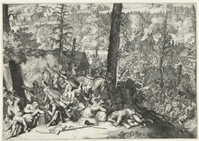Victoire du duc Charles V de Lorraine et du margrave Louis-Guillaume de Bade-Bade sur les Turcs, 1687 - Romeyn de Hooghe (attributed to)