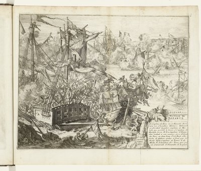Bataille de Lépante, 1571 - Romeyn de Hooghe (attributed to)