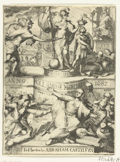 Page de titre pour le Hollandsche Mercurius de l