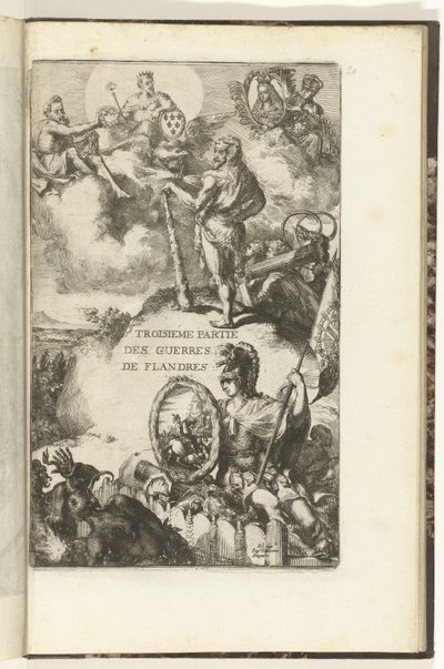 Page de titre pour la troisième partie des Guerres de Flandres (Troisième partie des Guerres de Flandres) - Romeyn de Hooghe (attributed to)