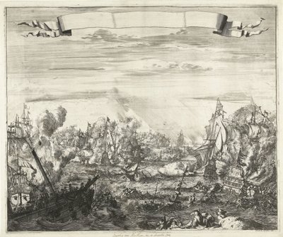 Bataille navale devant Malaga, 1704 - Romeyn de Hooghe (attributed to)