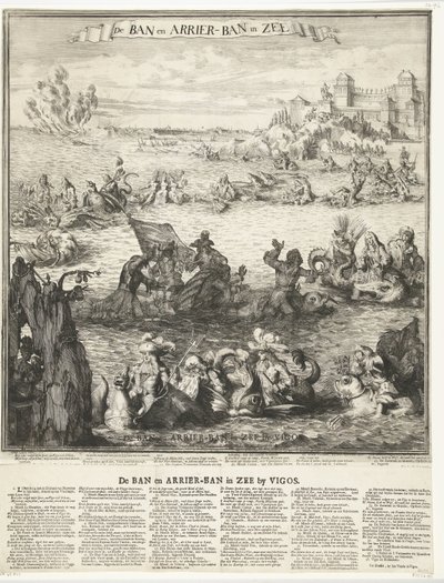 Caricature de la prise de la flotte d
