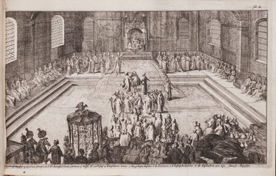 Une scène à la cour royale du tsar Alexis Mikhaïlovitch, 1677 - Romeyn de Hooghe