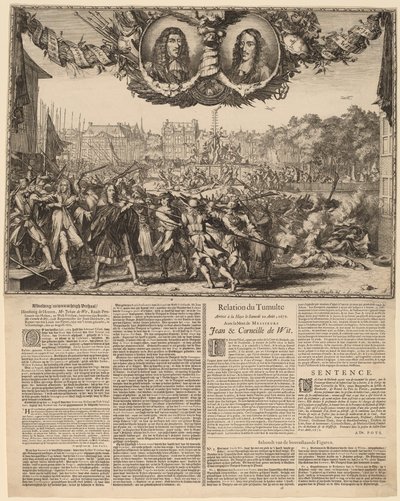 Afbeelding en waarachtigh Verhaal... (Représentation de la véritable histoire de Johan de Witt...) - Romeyn de Hooghe