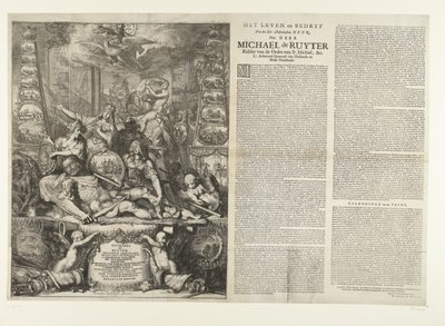 Allégorie sur la mort de Michiel de Ruyter, 1676 - Romeyn de Hooghe