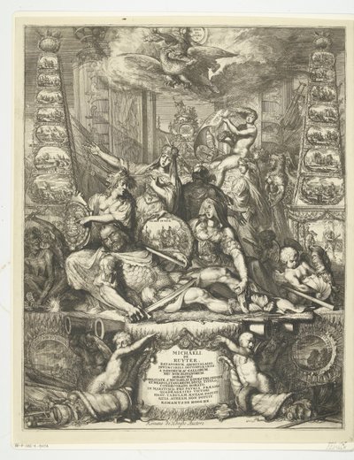 Allégorie sur la mort de Michiel de Ruyter, 1676 - Romeyn de Hooghe