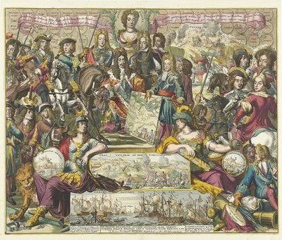 Allégorie de la victoire des Alliés en 1704, 1704-1705 - Romeyn de Hooghe