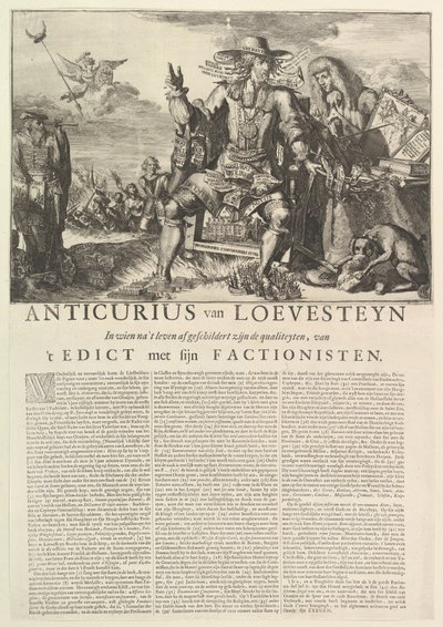 Anticurius van Loevesteyn - Romeyn de Hooghe