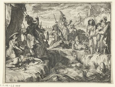 Les soldats de Pharaon engloutis par la mer Rouge - Romeyn de Hooghe