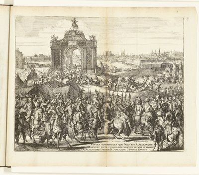Entrée triomphale de Farnèse après la libération de Paris, 1590 - Romeyn de Hooghe