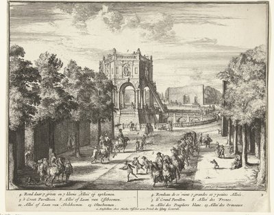 Allée dans le parc d