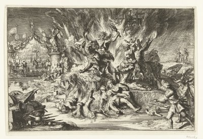La guerre et la tyrannie ravagent les Pays-Bas - Romeyn de Hooghe
