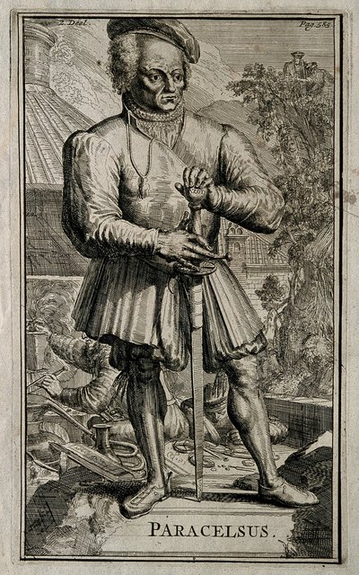Philippus Theophrastus Aureolus Bombastus von Hohenheim Paracelsus - Romeyn de Hooghe