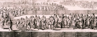 Funérailles de la reine Marie II, abbaye de Westminster, Londres, 1695 - Romeyn de Hooghe