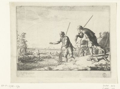 Deux soldats au bord d