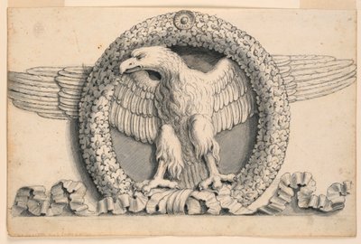 Couronne de Feuilles de Chêne avec Aigle - Romolo Achille Liverani