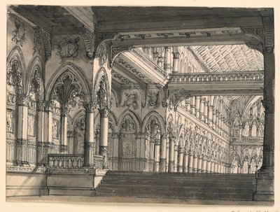 Décor de scène, intérieur d