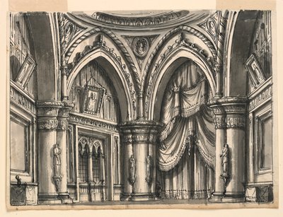 Décor de scène, intérieur d