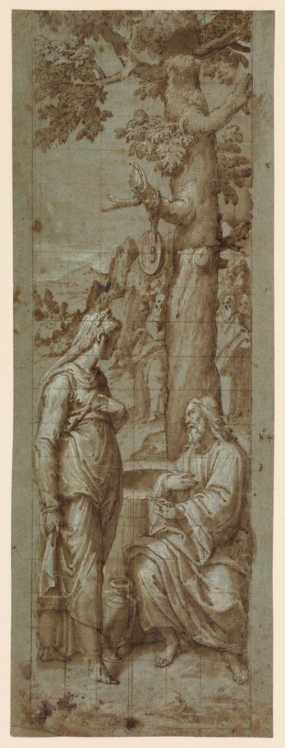 Le Christ et la femme de Samarie - Romulo Cincinnato